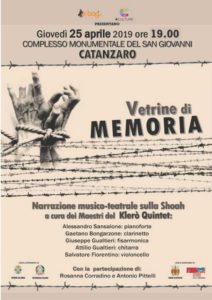 Al Complesso Monumentale San Giovanni di Catanzaro lo spettacolo “Vetrine di Memoria”
