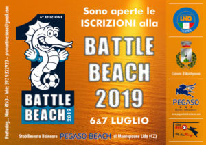 Il 6 e 7 Luglio a Montepaone Lido la “Battle Beach 2019”