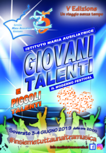 Soverato – Festival Giovani Talenti 2019: ultimi giorni per iscriversi e partecipare al talent