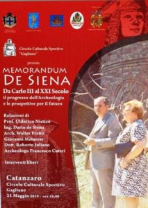Martedì 21 Maggio a Catanzaro il “Memorandum De Siena”