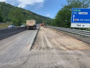 Terminata la prima fase dei lavori di pavimentazione lungo la Ss 280 “Dei Due Mari”