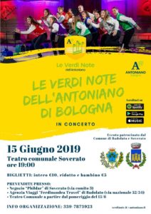 “Le Verdi Note dell’Antoniano” di Bologna il 15 Giugno in concerto a Soverato