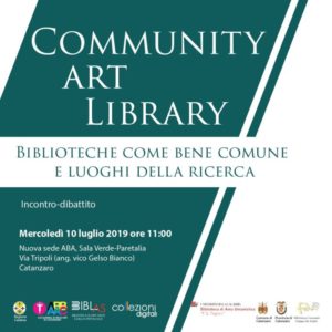 A Catanzaro l’incontro-dibattito “Biblioteche come bene comune e luoghi della ricerca”