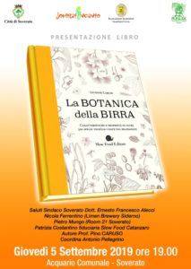 Soverato – “La botanica della birra”, presentazione libro