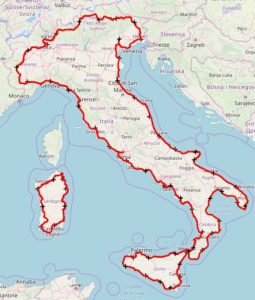 L’impresa del pompiere-ciclista, percorrere tutta l’Italia in bici. Tappa in Calabria