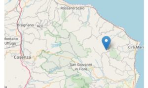 Scossa di terremoto questo pomeriggio in Calabria