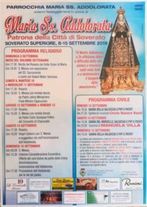 Soverato Superiore – Festa della Maria Ss. Addolorata, programma completo