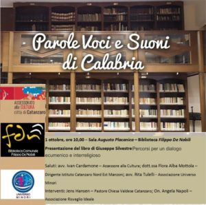 Martedì 1 Ottobre a Catanzaro presentazione del libro “Percorsi per un dialogo ecumenico e interreligioso”