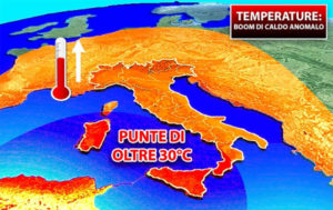 Meteo – Maltempo al Nord, caldo estivo in Calabria