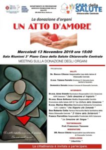 Meeting sulla donazione degli organi a Chiaravalle Centrale