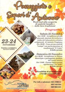 Riviera e Borghi degli Angeli: al via l’iniziativa “Passeggiate e sapori d’autunno”