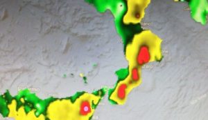 Maltempo – Piogge torrenziali sulla Calabria Jonica, aggiornamento a cura del Centro Funzionale Multirischi