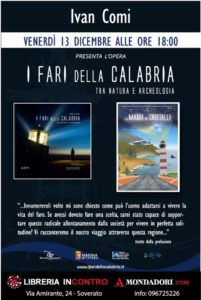 Soverato – Venerdì 13 Dicembre presentazione del libro “I fari della Calabria”