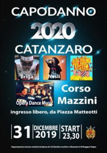 Tutto pronto a Catanzaro per il Concertone di Capodanno con i Sud Sound System, Briga, Nesli e gli Opera Dance Music