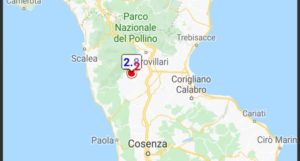 Scossa di terremoto nella notte in Calabria