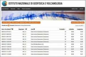 Sciame sismico sulla costa jonica catanzarese, monitoraggio della Protezione civile