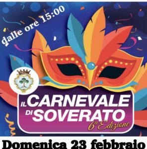 Domenica 23 Febbraio la sesta edizione del Carnevale di Soverato
