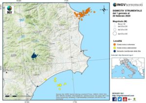 Sequenze sismiche in Calabria, gennaio – febbraio 2020