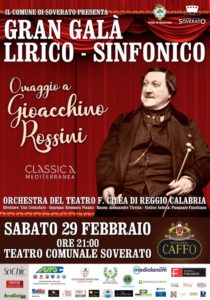 Teatro Soverato – Sabato 29 Febbraio un “Gran Galà Lirico-Sinfonico”