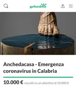 Il “crowdfunding” #Anchedacasa ha raggiunto l’obiettivo: raccolti 10.000 Euro!