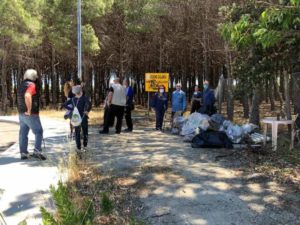 Soverato – Volontari e cittadini uniti per la pulizia della pineta Corvo