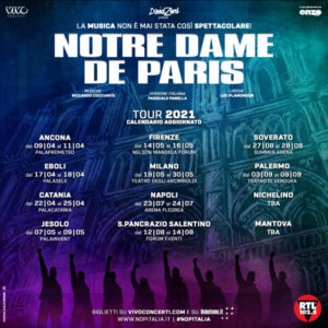 Soverato – Summer Arena 2021, ci sarà il musical dei record “Notre Dame de Paris”