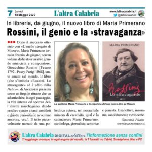 In libreria da giugno il libro “Rossini. Lo stravagante” di Maria Primerano