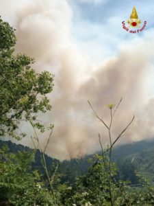 Due vasti incendi in provincia di Catanzaro