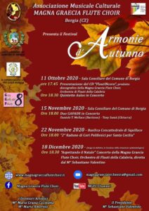 Domenica 11 ottobre a Borgia la presentazione di “FlautINcoro”