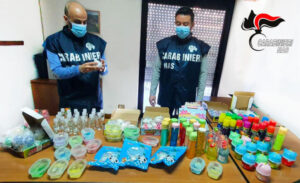 Sequestrate dai Nas oltre 1500 confezioni di gel igienizzante, tre denunce