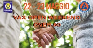 Il 22 e 23 maggio in Calabria “Open Vax Over 80”
