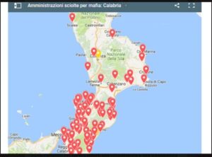 Triste primato per la Calabria, nel 2020 sono stati 21 i comuni sciolti per mafia più 2 aziende ospedaliere