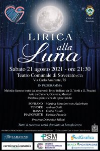 Sabato 21 Agosto a Soverato la prima edizione del concerto “Lirica alla Luna”