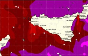 I mari attorno la Sicilia sono caldi come il Golfo del Messico