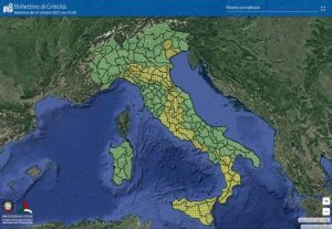 Maltempo: Allerta Meteo, piogge e temporali in Calabria