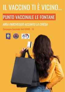 Punto vaccinale Le Fontane, aperto in modalità open dal 22 al 24 dicembre