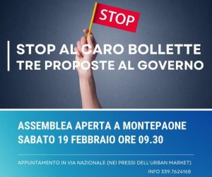 Protesta contro il caro bollette, adesioni numerose all’assemblea di domani a Montepaone