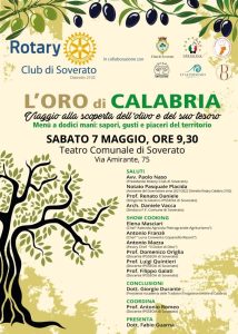 Soverato, “L’oro di Calabria”, iniziativa del Rotary Club della cittadina jonica sui prodotti dell’olivo