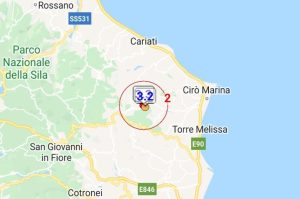 Sciame sismico in provincia di Crotone