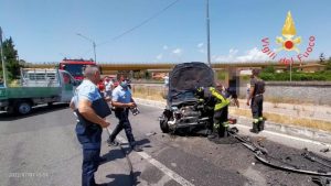 Incidente fra 3 auto a Catanzaro, quattro feriti