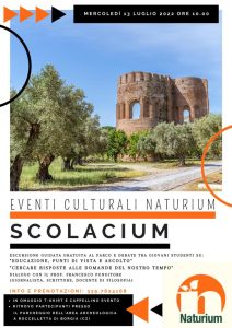 Mercoledì 13 Luglio “Evento Naturium”, giovani protagonisti al Parco Scolacium
