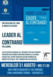 Soverato, mercoledì 31 agosto presentazione del libro “Leader al contrario”
