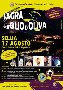 Mercoledì 17 agosto a Sellia la XXV edizione della Sagra dell’olio d’oliva