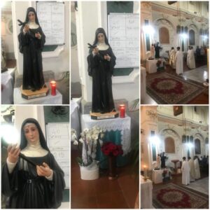La famiglia Cuda Statti dona una statua di Santa Rita alla chiesa di Andali
