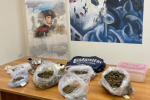 Trovato dai carabinieri oltre un chilo e mezzo di marijuana, due arresti