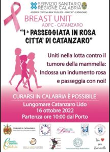 Mai più emigrazione sanitaria per il tumore al seno, l’Ammi presente alla 1° Passeggiata in Rosa città di Catanzaro