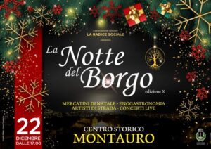 Il 22 Dicembre nel centro storico di Montauro “La Notte del Borgo”
