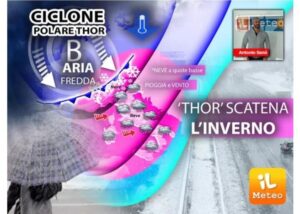 Meteo: il ciclone polare Thor scatena l’inverno sull’Italia