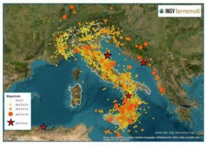 Terremoti, Ingv: nel 2022 registrati oltre 16.000 eventi sismici in Italia, il più forte in provincia di Catanzaro