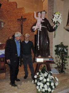 Il restauro della statua di Santa Rosalia di Filogaso